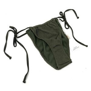 Good American Always Fits Tiny Ties Bottom Stormy Size 1/2